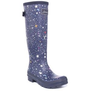 Joules Navy Star Print Rain Boots Size 5